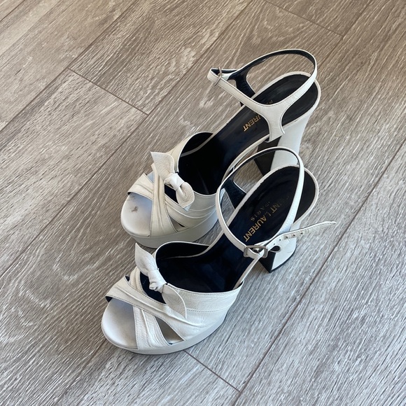 YSL CHUNKY PLATFORM HEELS 🤍 - Picture 5 of 12